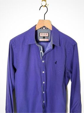 Thomas Pink Purple Casual Button Down | M